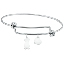 Personalised Dog Love Bangle Bracelet